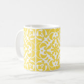 Mug Azulejos jaune portugais espagnol méditerranéen (Devant gauche)