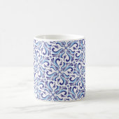 Mug Azulejos Motif Floral Bleu (Centre)
