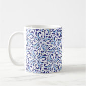 Mug Azulejos Motif Floral Bleu (Gauche)