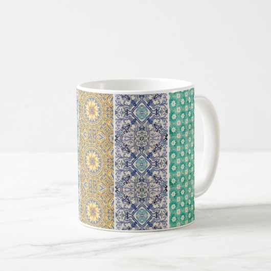 Mug azulejos pastel koffiemok (Voorkant rechts)