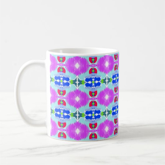 Mug Azure Bloom Kaleidoscope (Gauche)