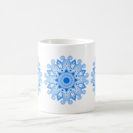 Mug Azure Blue Mandala (Centre)