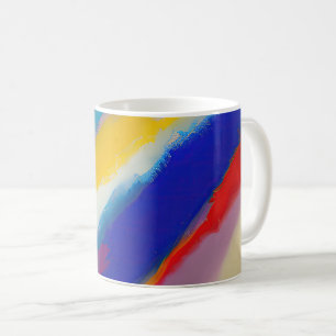 Mug "Azure Cascade" Art Abstrait