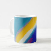 Mug "Azure Cascade" Art Abstrait (Devant gauche)
