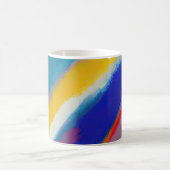 Mug "Azure Cascade" Art Abstrait (Centre)