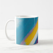 Mug "Azure Cascade" Art Abstrait (Gauche)