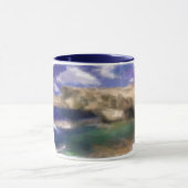 Mug Azure Window Dans L'Aquarelle De L'Île Gozo (Centre)