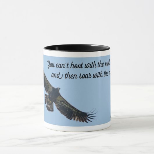 Mug B10 apprenant à voler--Vous ne pouvez pas hululer (Centre)