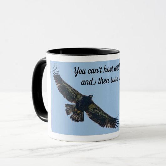 Mug B10 apprenant à voler--Vous ne pouvez pas hululer (Devant gauche)