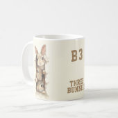 Mug B3 Three Bunnies 3D Illusion  (Devant gauche)
