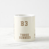Mug B3 Three Bunnies 3D Illusion  (Centre)