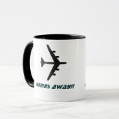 Mug B52 Stratofortress Bomber Airforce Silhouette (Devant gauche)