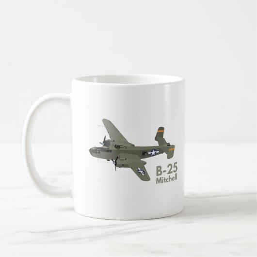Mug B-25 Mitchell Bomber moyen de 2ÈME GUERRE MONDIALE (Gauche)