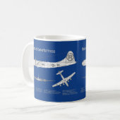 Mug B-29 Superforteresse - Plan directeur de l'avion A (Devant gauche)