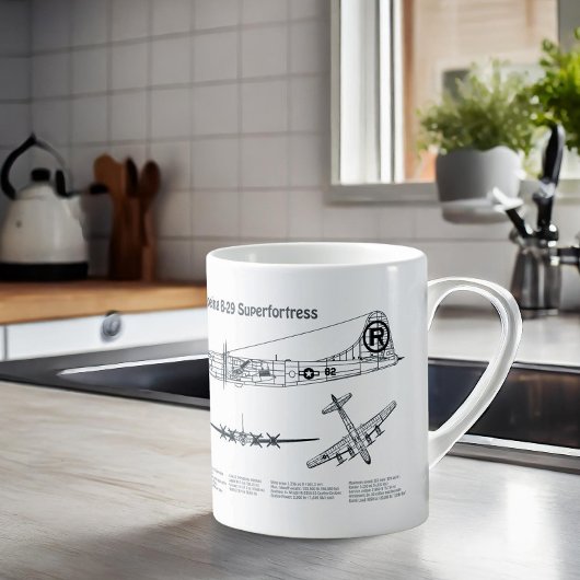 Mug B-29 Superforteresse - Plan directeur de l'avion B