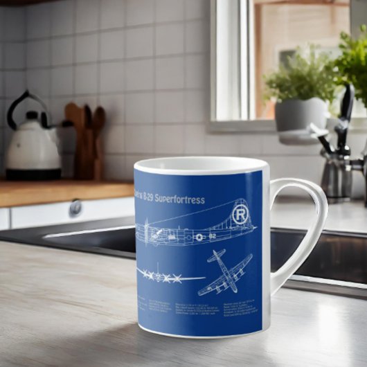 Mug B-29 Superfortress - Plans de plan directeur d'avi