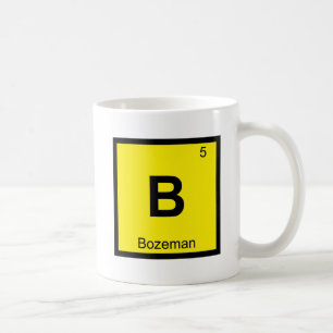 Mug B - Bozeman Montana Chimie Tableau Périodique Vill