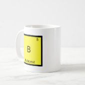 Mug B - Budapest Tee Symbole Élément Chimie Drôle (Devant gauche)