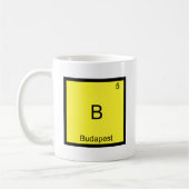 Mug B - Budapest Tee Symbole Élément Chimie Drôle (Gauche)