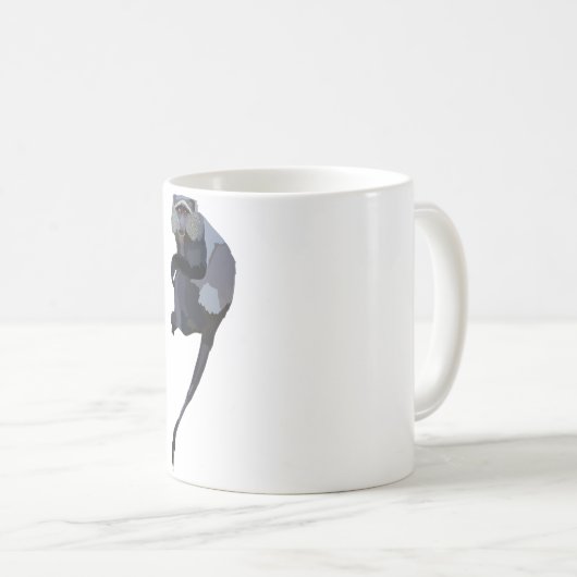 Mug B est pour Blue Monkey (Devant droit)