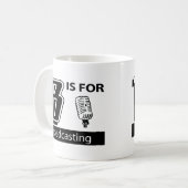 Mug B est pour la radiodiffusion (Devant gauche)