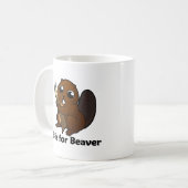 Mug B est pour le castor (Devant gauche)