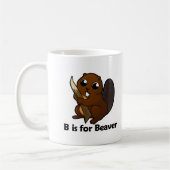 Mug B est pour le castor (Gauche)