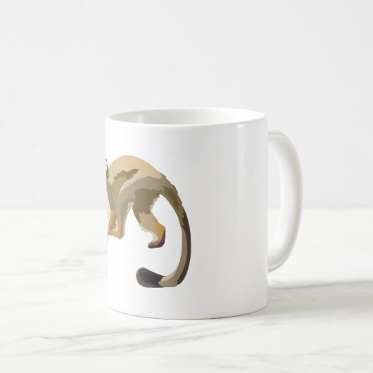 Mug B est pour le singe écureuil noir (Devant droit)