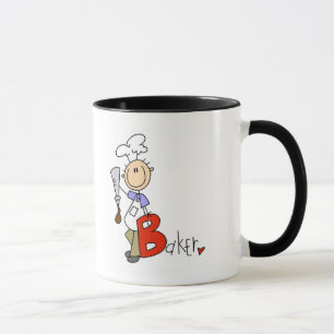 Mug B est pour les T-shirts et cadeaux Baker