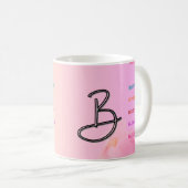 Mug "B" initial (11oz) (Devant droit)