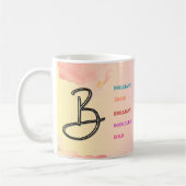 Mug "B" initial (11oz) (Gauche)