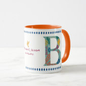 Mug B Musique de monogramme (Devant droit)
