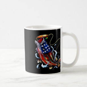 Mug B Pêche Poisson Drapeau Américain Papa Père Quatri