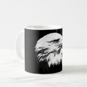 Mug B&W American Bald Eagle (Devant gauche)