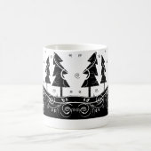 Mug b&w arbres de Noël (Centre)