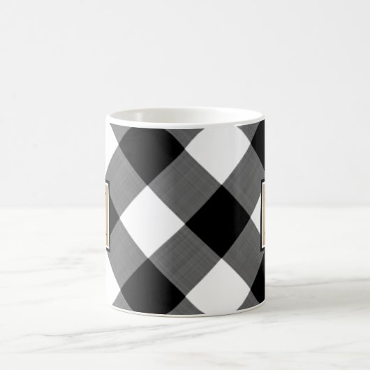 Mug B&W Buffalo Check Monogramme (Centre)