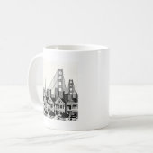 Mug B&W San Francisco Californie (Devant gauche)