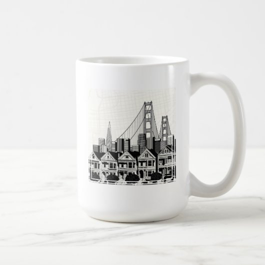 Mug B&W San Francisco la Californie (Droite)