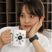 Mug Ba Gua, huit trigrammes, Yin yang personnalisable