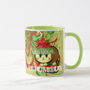 Mug Ba Humbug Kitty Cat Grunge Noël