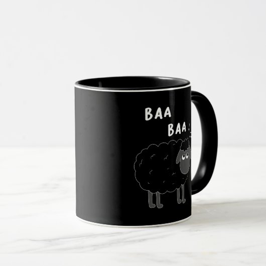 Mug Baa Baa Black Sheep (Devant droit)