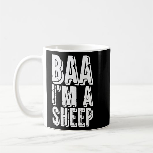 Mug Baa I'm A Sheep Farmer Sheep Costume (Gauche)