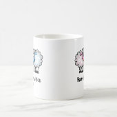 Mug Baa-rilliant - Cute Cartoon Sheep Pair (Centre)