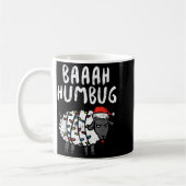 Mug Baaah Humbug Sheep Xmas Lights Funny Anti Christma (Gauche)