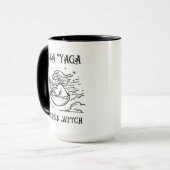 Mug Baba Yaga Mug. Babushka. Sorcière de cuisine Baba  (Devant gauche)