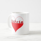 Mug Babcia Coeur polonais (Devant gauche)
