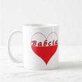 Mug Babcia Coeur polonais (Gauche)