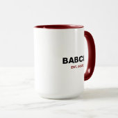 Mug "Babcia Est. Année" - Le cadeau parfait de grand-m (Devant droit)