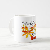 Mug Babcia, le plus froid du monde de fleurs (Devant gauche)