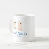 Mug Babies Vais et Girl Illustration in Blue Design (Devant gauche)